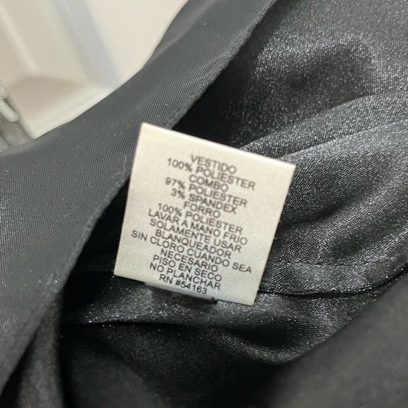 NWT Jessica Simpson Black/Silver Sequined Strapless Dress Size 14 - Picture 4 of 5